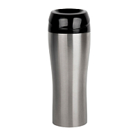 Термокружка вакуумная CLICK, 400 мл, серебристый Термокружка вакуумная CLICK, 400 мл, серебристый