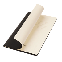 Блокнот Alpha slim, черный