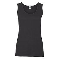 Майка женская "Lady-Fit Valueweight Vest", черный,XS, 97% хлопок,3%полиэстер, 165 г/м2, черный