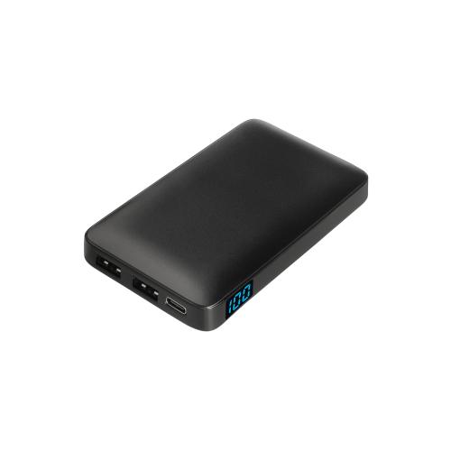 Внешний аккумулятор с цветной подсветкой Анкор Макс (Ancor Max) 5000 mAh, черный