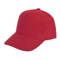 Бейсболка PREMIUM S, 5 клиньев, металлическая застежка, красный Бейсболка PREMIUM S, 5 клиньев, металлическая застежка, красный