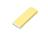 Флешка прямоугольной формы, оригинальный дизайн, двухцветный корпус, 64 Гб, желтый/белый