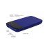 Внешний аккумулятор Bplanner Power 3 ST, софт-тач, 10000 mAh (Синий)