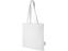 Эко-сумка Madras объемом 7 л из переработанного хлопка плотностью 140 г/м2, белый