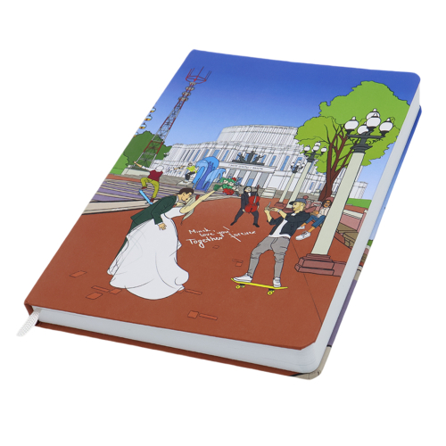 Записная книжка A5 Dziuna Театр в клетку 15 x 21 см, Театр