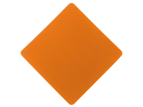 ПАТЧ РОМБ soft-touch (оранжевый) 7,6 х 7,6 см