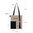 Шоппер Superbag Color (бежевый с чёрным)