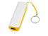 Портативное зарядное устройство (power bank) Basis, 2000 mAh, белый/желтый