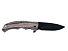 Нож складной Stinger, 120 мм, (чёрный), материал рукояти: дерево/сталь (серый), в картонной коробке