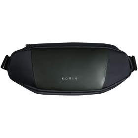 Сумка кросс-боди FlipSling, черная с зеленым