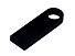 USB 2.0-флешка на 64 Гб с мини чипом и круглым отверстием, черный