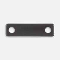 Шильдик металлический Alfa Liten, серый металлик