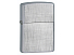Зажигалка ZIPPO Classic с покрытием Brushed Chrome, латунь/сталь, серебристая, матовая, 38x13x57 мм