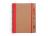 Блокнот А5+ ALANI с шариковой ручкой, крафтовый/красный