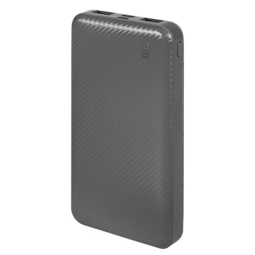 Универсальный аккумулятор Rib 10 (10000 мАч), серый, 13,5х6.8х1,5 см, серый