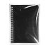 Блокнот на двойной пружине HELIX MINI, 105 х 150  мм, черный с белым, блок в клетку, черный, белый