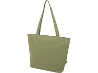 Эко-сумка на молнии «Panama», 20 л, цвет: зеленый