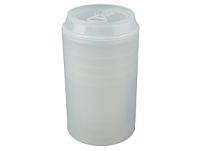 Набор «Plastglass»: 4 стакана с открывалкой, цвет: белый