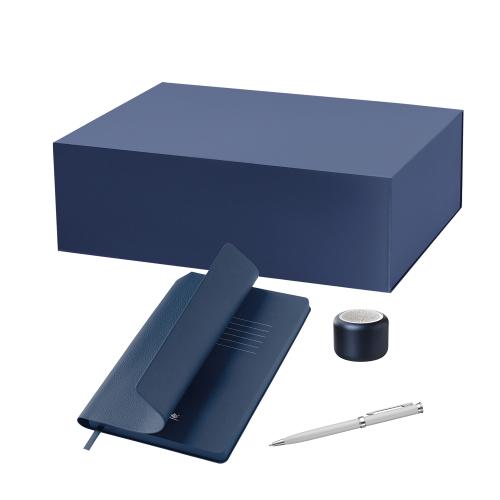 Подарочный набор Passion, Molto, синий (колонка, ежедневник, ручка)