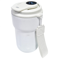 Термокружка Clive с дисплеем, Белый Термокружка Clive с дисплеем, Белый