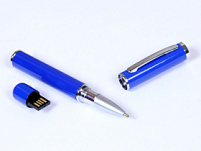 USB-флешка на 32 Гб в виде ручки с мини чипом, синий USB-флешка на 32 Гб в виде ручки с мини чипом, синий