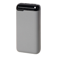 Универсальный аккумулятор Num 20 (20000 мАч), серый, 14,6х7.0х2,75 см, серый