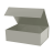Подарочная коробка-трансформер средняя, серая