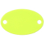 Шильдик металлический Alfa Oval, желтый неон