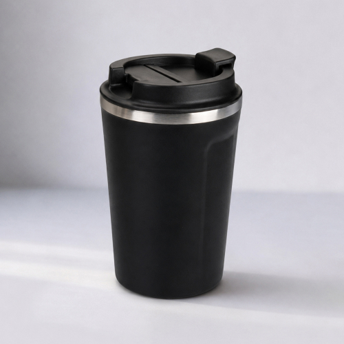 Термокружка CAFe COMPACT, 380 мл, черный