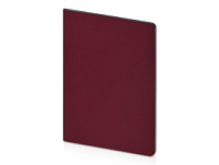 Бизнес-тетрадь А5 Pragmatic Contrast, 40 листов в клетку, бордовый с темно-серым срезом