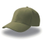 Бейсболка PILOT, 6 клиньев, металлическая застежка, оливковый