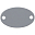 Шильдик металлический Alfa Oval, серый