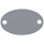 Шильдик металлический Alfa Oval, серый
