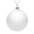 Елочный шар Finery Gloss, 10 см, глянцевый белый