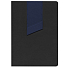 Ежедневник Bookmark, недатированный, черный с синим