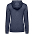 Толстовка с капюшоном женская Hoodie, синий меланж