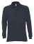 Рубашка поло мужская с длинным рукавом Star 170, темно-синяя