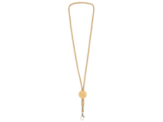 Ланъярд из бумаги с бамбуковой плашкой Franklinia, натуральный