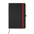 Блокнот A5 PIANA в твёрдом переплёте, Черно-красный