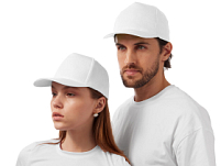 Бейсболка Mix 5-ти панельная 180 гр, белый Бейсболка Mix 5-ти панельная 180 гр, белый