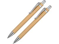 Набор «Bamboo»: шариковая ручка и механический карандаш, цвет: натуральный