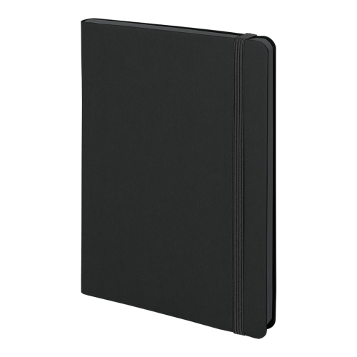 Ежедневник недатированный Shady, А5,  черный, кремовый блок в линейку, черный обрез, черный