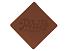 ПАТЧ РОМБ soft-touch (коричневый) 7,6 х 7,6 см