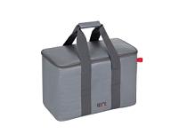 Изотермическая сумка-холодильник, 23л, цвет: черный, серый