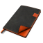 Ежедневник A5 недатированный Efemero в мягком переплёте, Черно-оранжевый