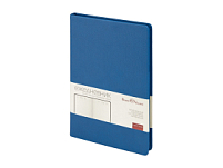 Ежедневник А5 датированный Megapolis Nappa на 2026, синий