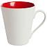Кружка New Bell матовая, белая с красным