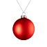 Елочный шар Finery Matt, 8 см, матовый красный