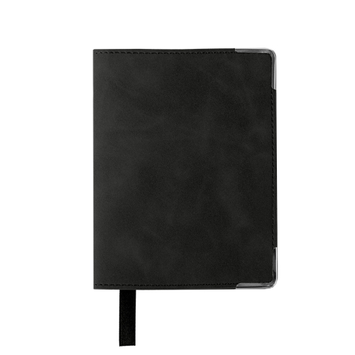 Обложка для паспорта Luma, черная, черный