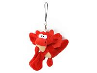 Мягкая игрушка- брелок «Дракон», цвет: красный, бордовый